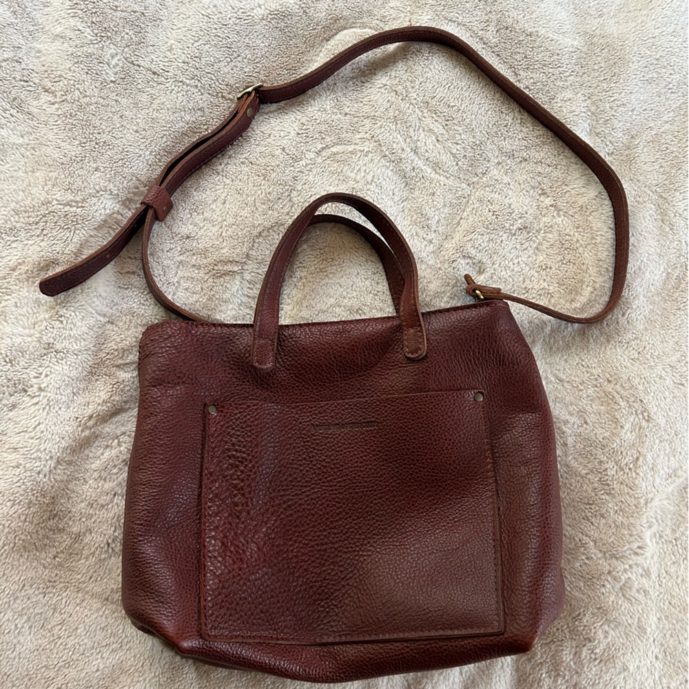 Portland Leather Goods Medium Crossbody, Nutmeg